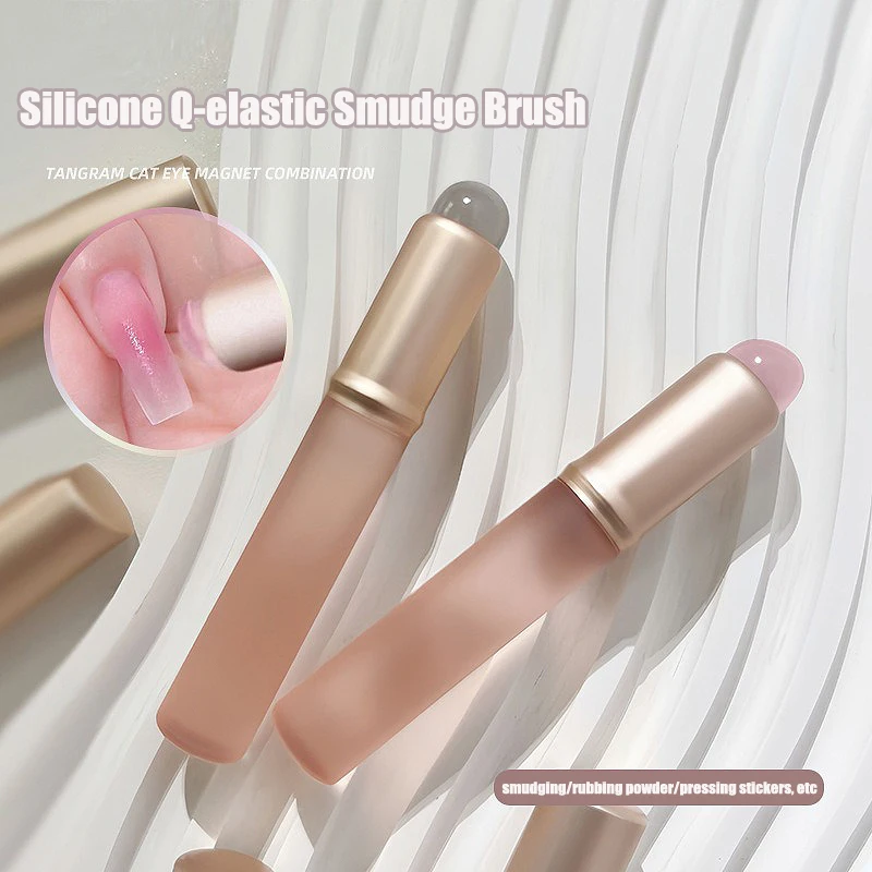 Nail Art Pink Soft - Jelly Pink Nail Art Silicone Brush