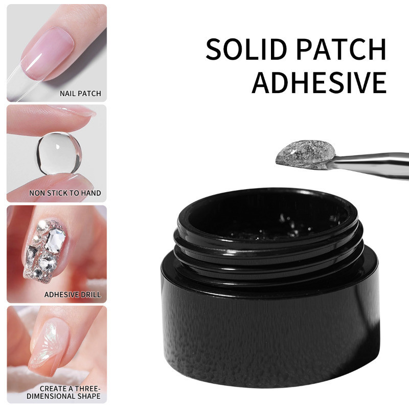 Nail Gel Polish Set - 3pcs/set Solid Nail Tips Gel Solid