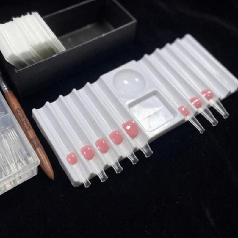 Nail Art Vector - Reusable Nail Art Palette with Brush