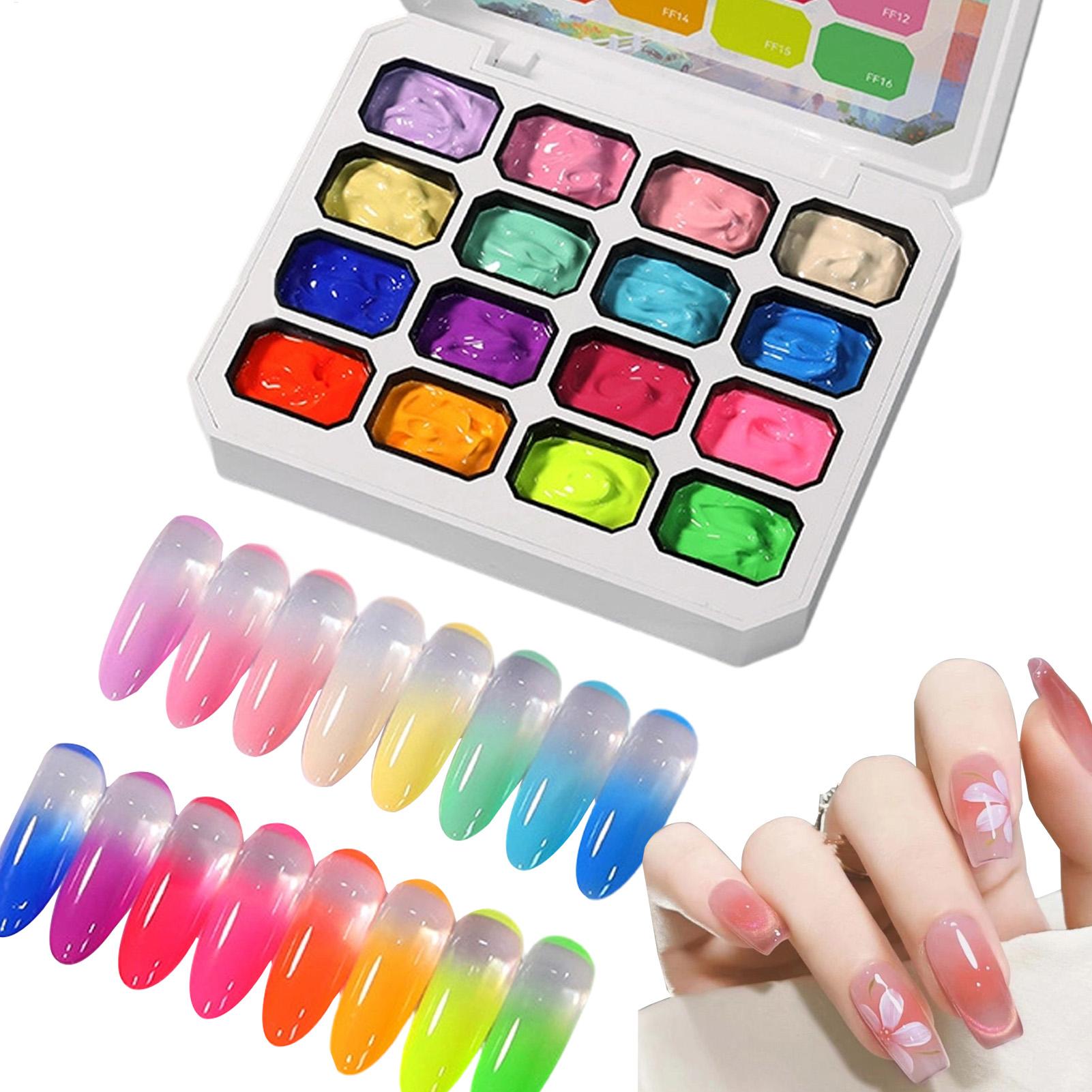 Nail Gel Polish Set - Gel Nail Polish Set 16 Colors