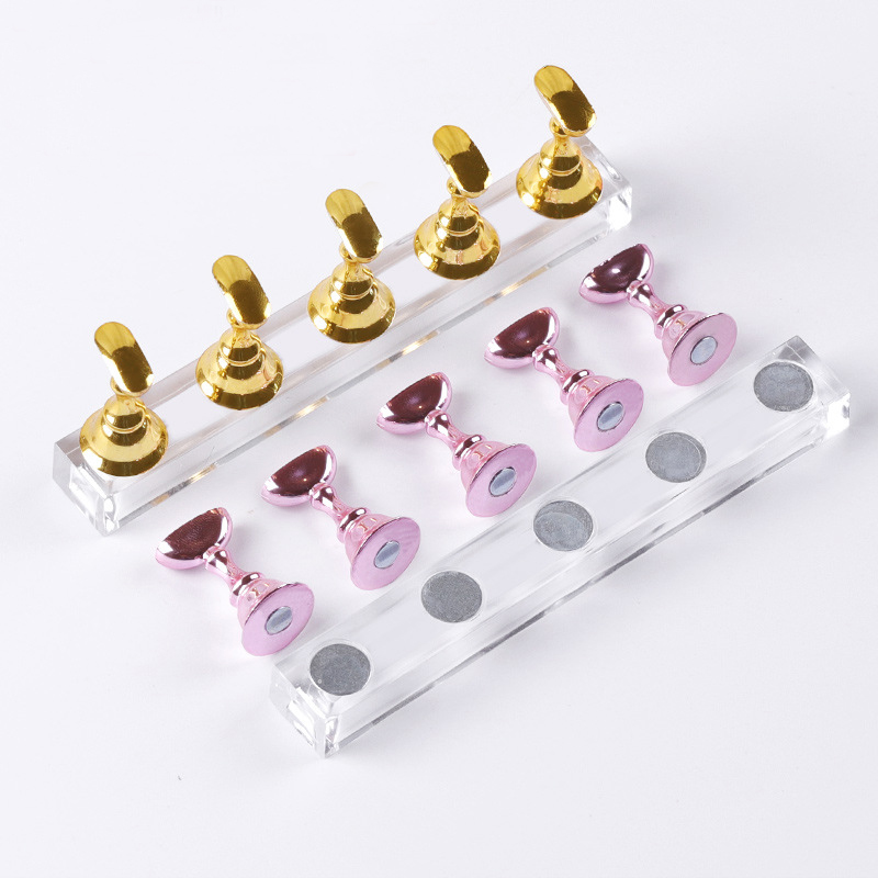 Nail Art Vector - 5/30pcs/Set Magnetic Nail Holder False Nail