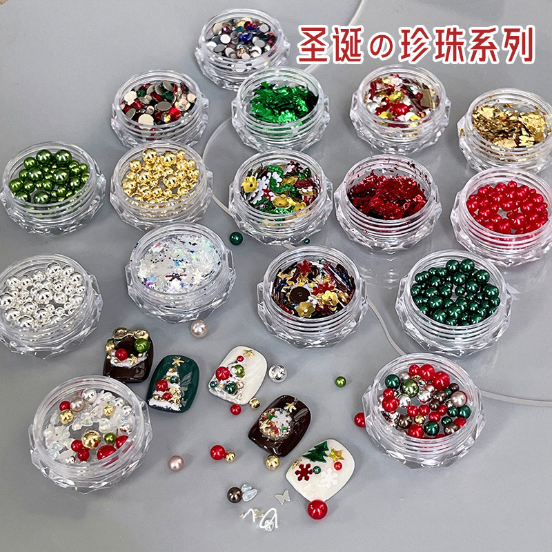Nail Art For Men - YZ Resin Christmas Series Nail Charms