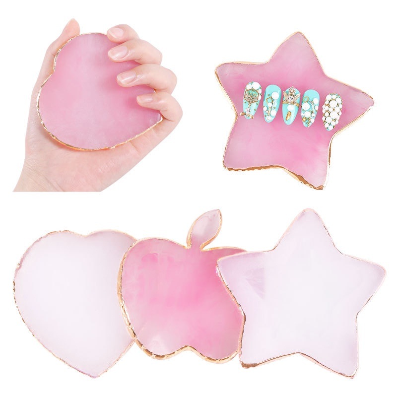 Nail Art Vector - Resin Agate Stone Nail Art Palette