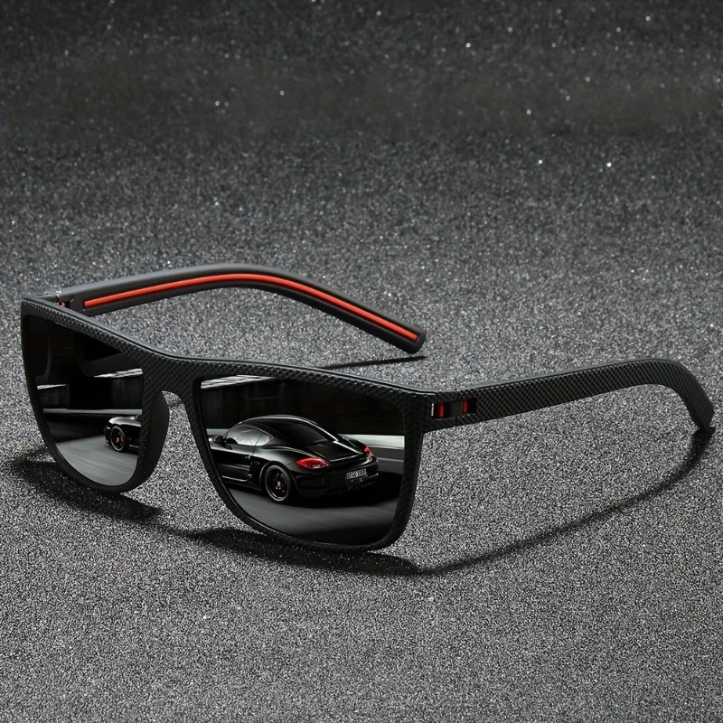 Nail Art For Men - Fashion Nail Decoration Vintage Square Sunglasses