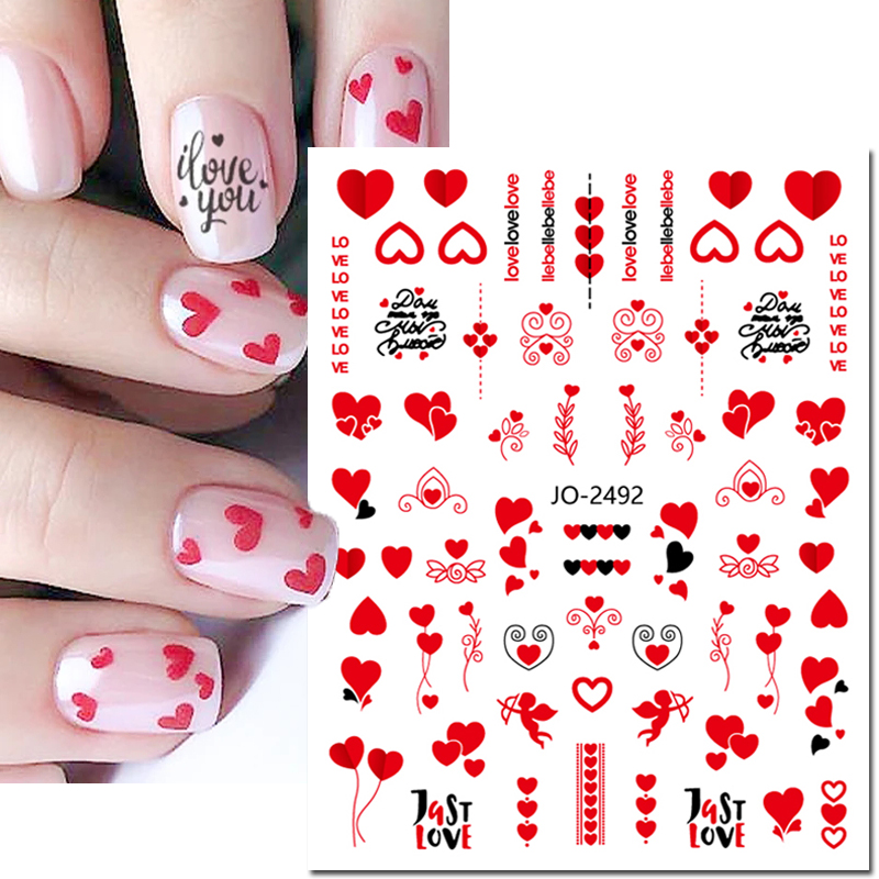 Nail Art Valentine - 3d Nail Art Decals Geometric Lines