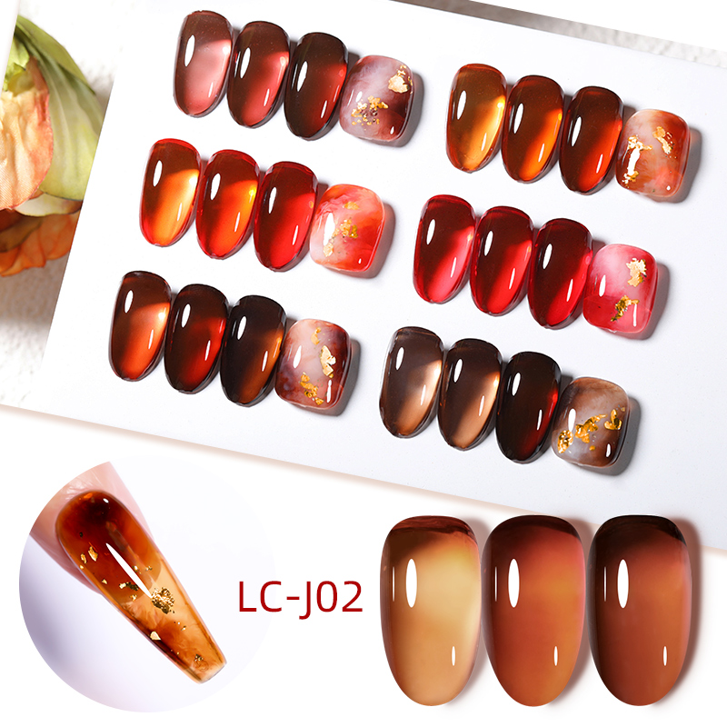 LILYCUTE 7ML Jelly Amber Gel N - Nail Art Leopard recension och pris