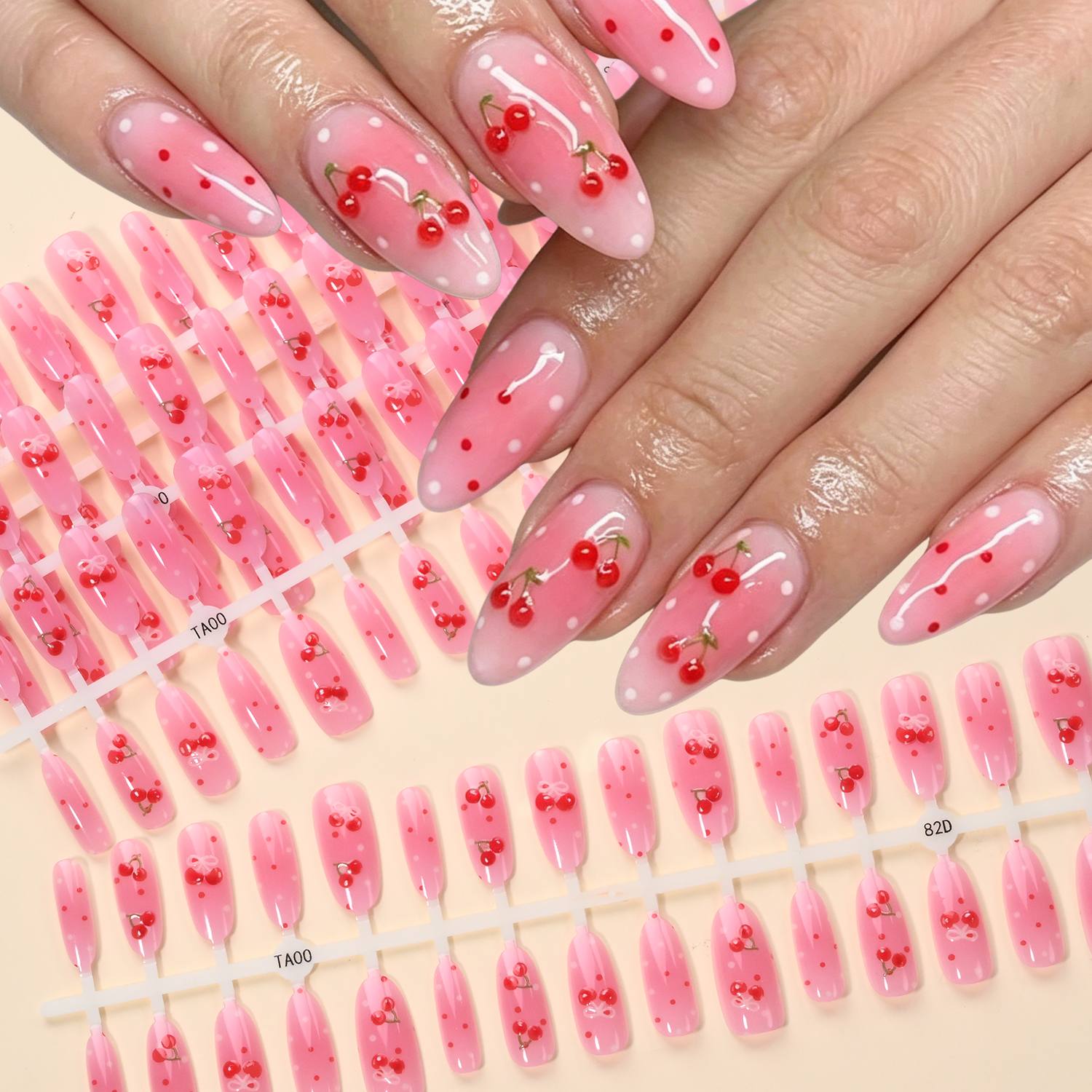 1Bag Soft Gradient Pink Cherry - Nail Art Pink Soft recension och pris