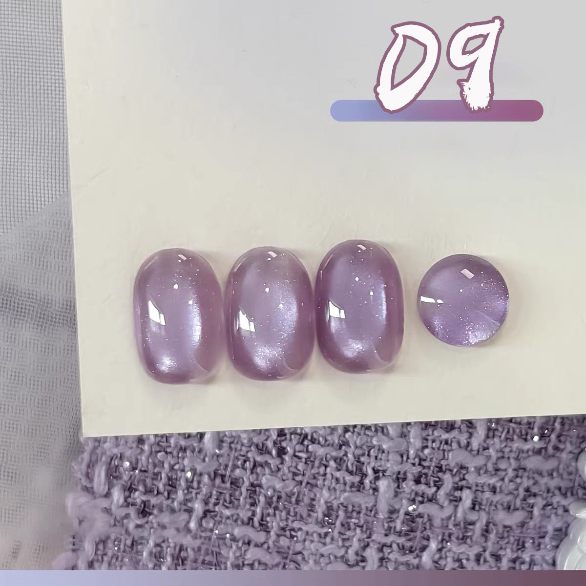 SHAKA 1pcs Ice Transparent Whi - Nail Art Lilac recension och pris