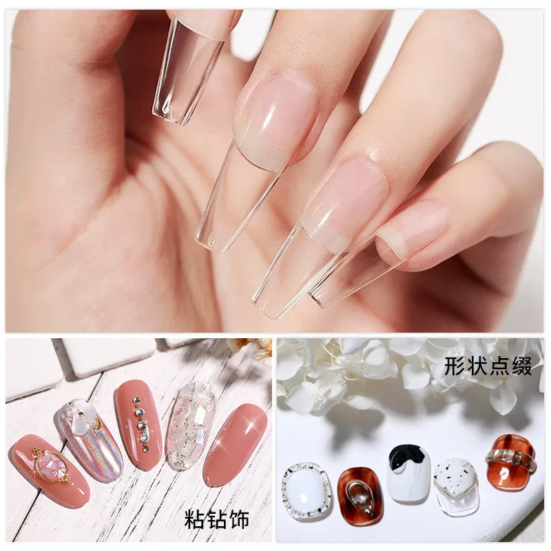 3pcs/set Solid Nail Tips Gel S - Nail Gel Polish Set recension och pris