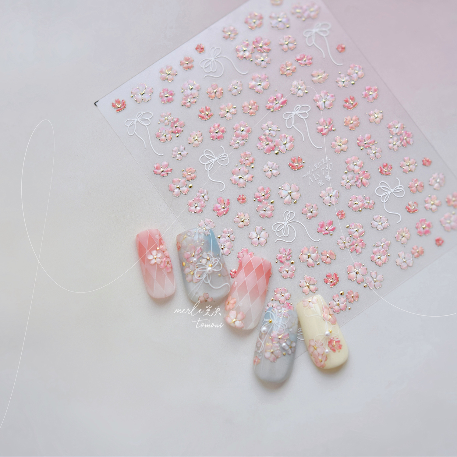 Cherry Blossom Pink Flower Sak - Nail Art Pink Soft recension och pris
