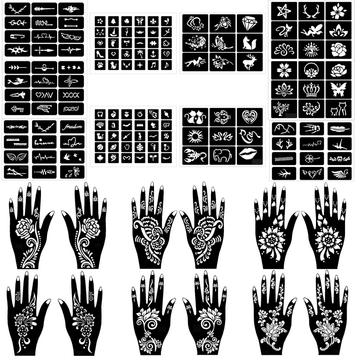 Temporary Tattoo Stencils Set  - Nail Art Ramadan recension och pris