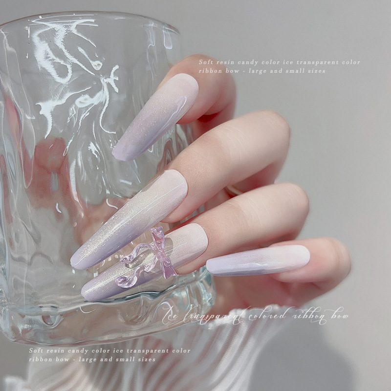 30PCS Fairy Ice Transparent Pi - Nail Art Pink Soft recension och pris