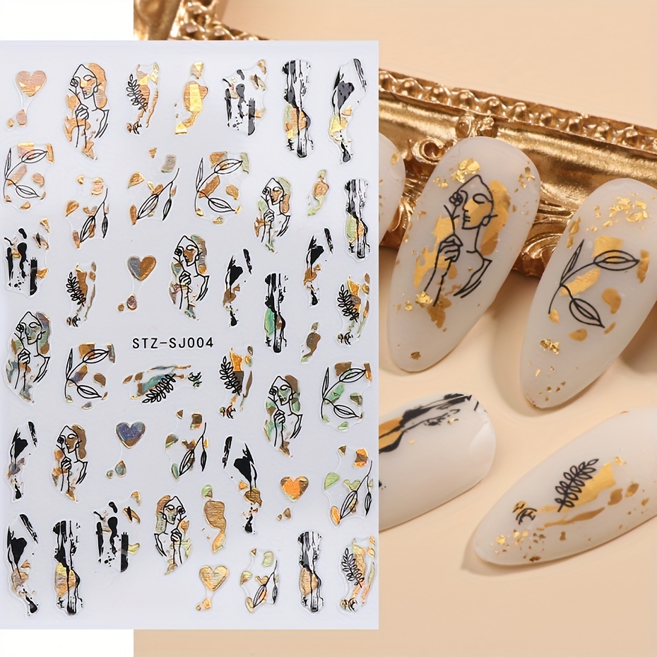 1PC Abstract Geometry Stickers - Nail Art Leopard recension och pris