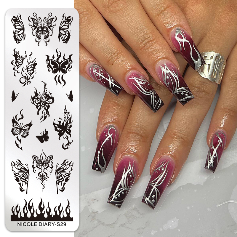 NICOLE DIARY Butterfly Nail Ar - Nail Art Leopard recension och pris