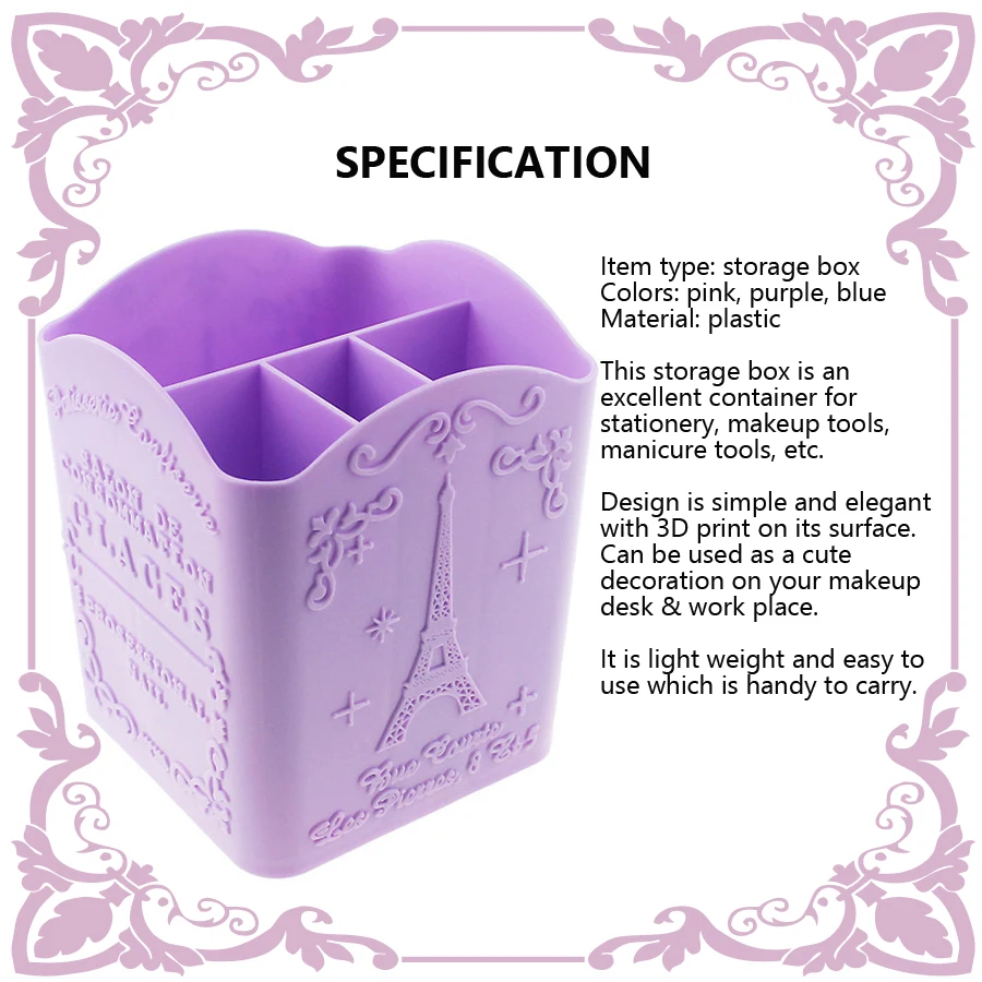 4-Compartment Nail Art Brush H - Nail Art Vector recension och pris