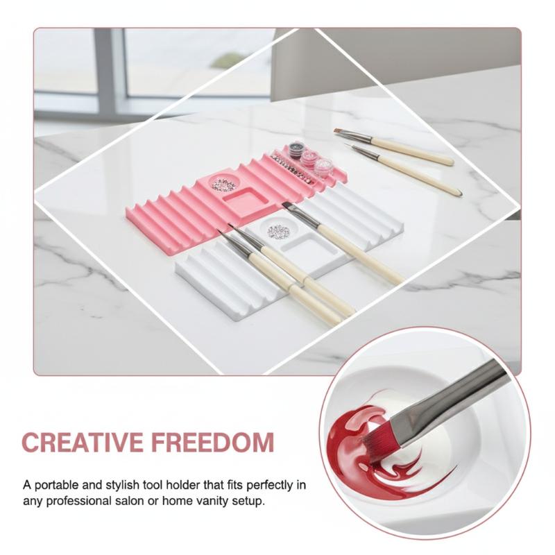 Reusable Nail Art Palette with - Nail Art Vector recension och pris