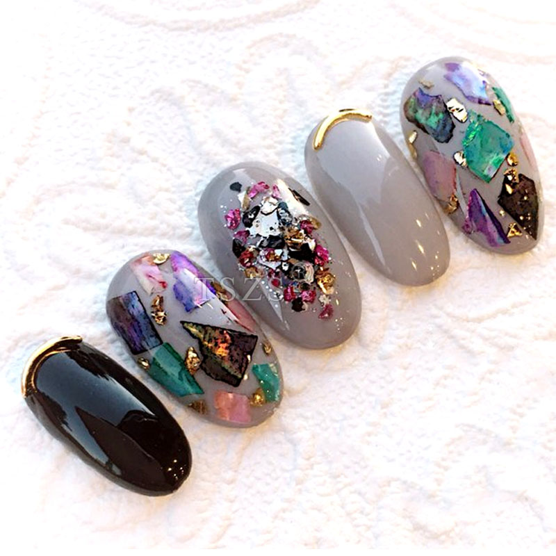 TSZS 200pcs Short Medium Oval  - Nail Art Vector recension och pris