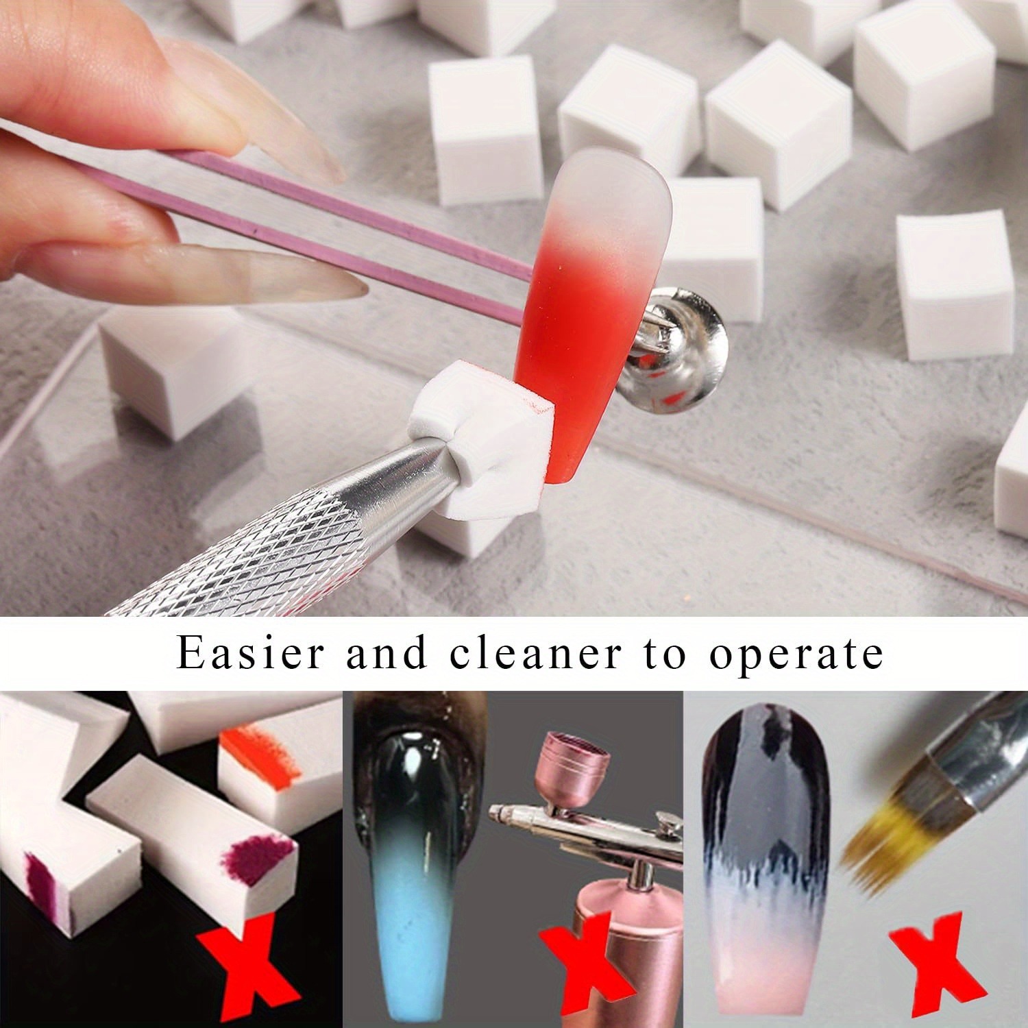 1/50/100Pcs Square Nail Art Sp - Nail Art Quirky recension och pris