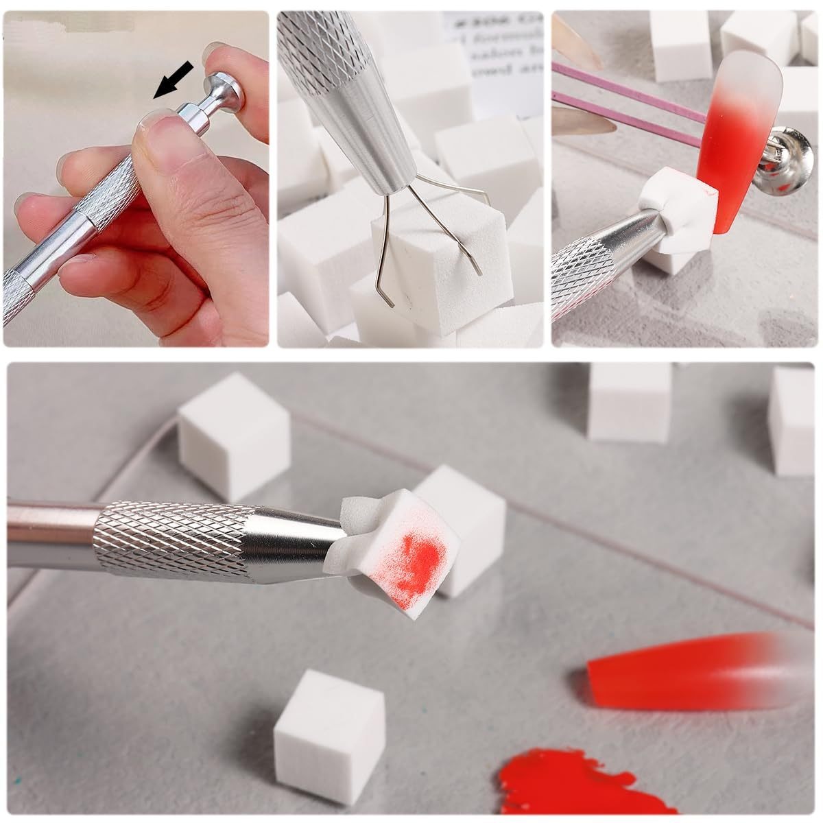 1/50/100Pcs Square Nail Art Sp - Nail Art Quirky recension och pris