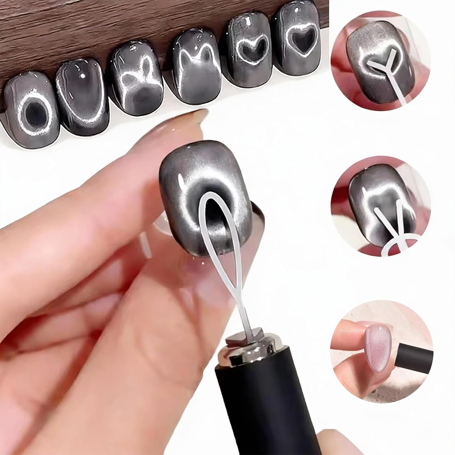 10Pcs Cat Eye Nail Magnet Set  - Nail Gel Polish Set recension och pris