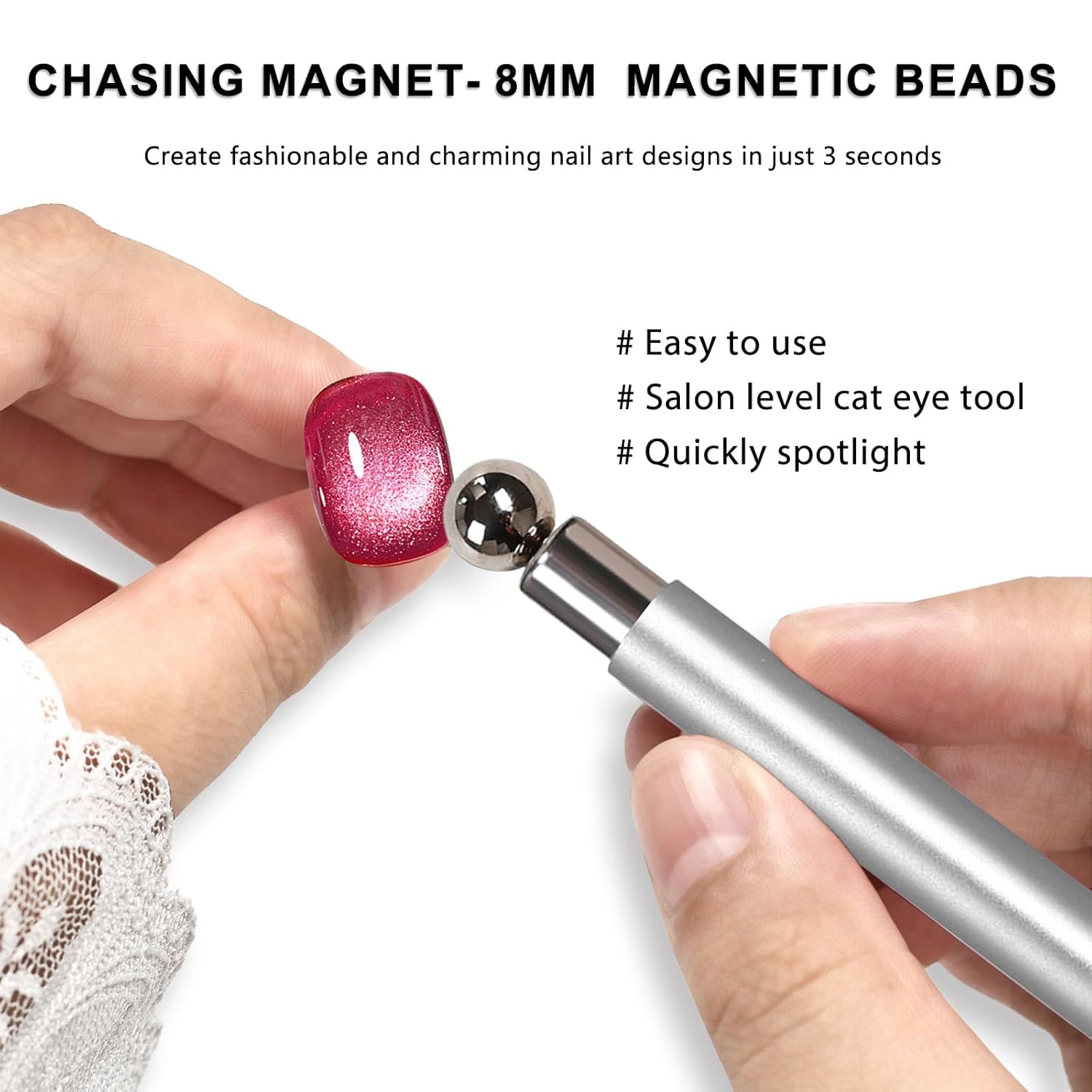 11Pcs Cat Eye Nail Art Magnet  - Nail Gel Polish Set recension och pris