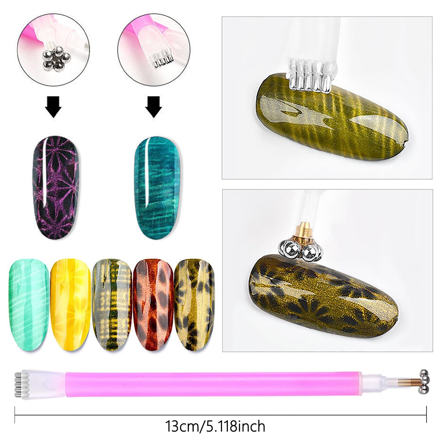 10Pcs Cat Eye Magnet Set Nail  - Nail Gel Polish Set recension och pris