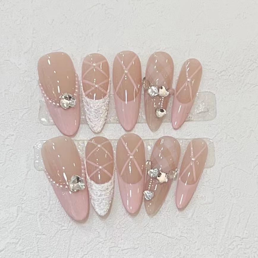 10Pcs Handmade Press on Nails  - Nail Art Quirky recension och pris