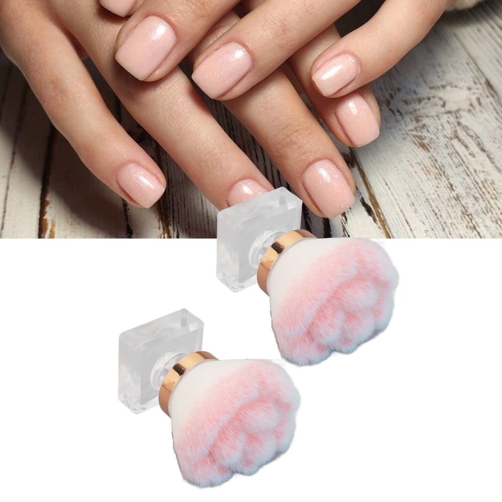 2pcs Pink Soft Bristle Nail Du - Nail Art Pink Soft recension och pris