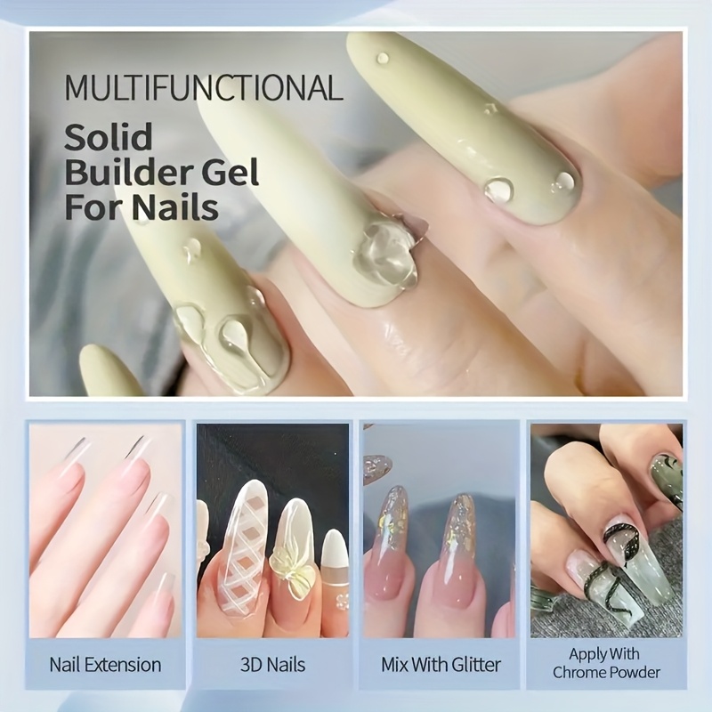 100g Clear Non-Stick Hand Exte - Nail Art Quirky recension och pris