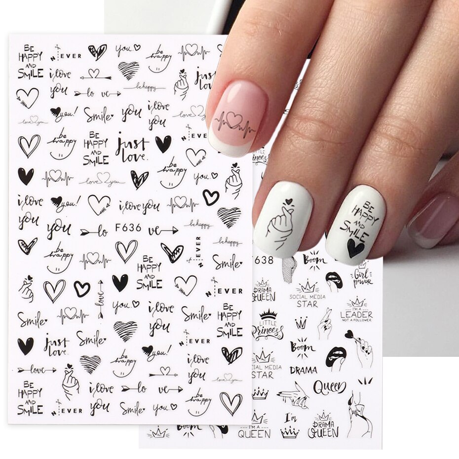 2pcs Heart Love Design 3D Nail - Nail Art Valentine recension och pris