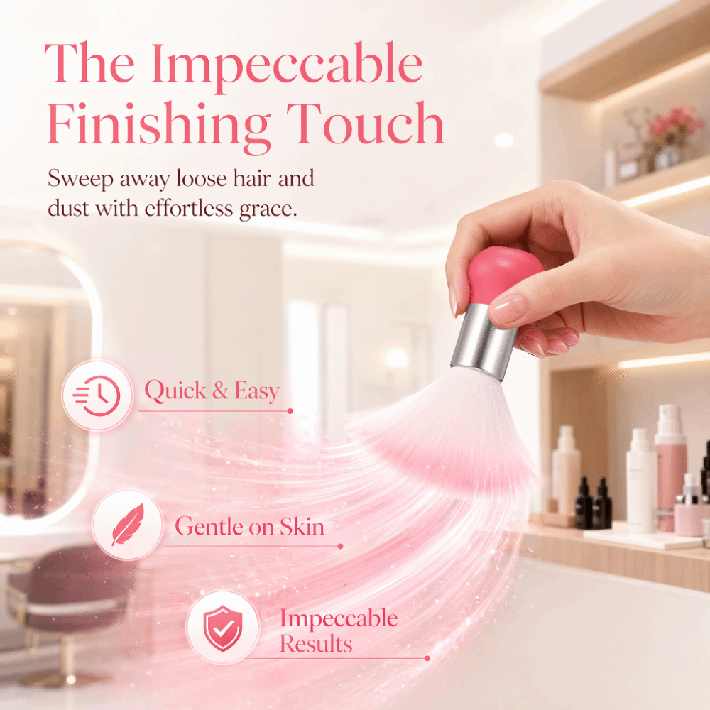 Soft Neck Duster Brush Pink Co - Nail Art Pink Soft recension och pris