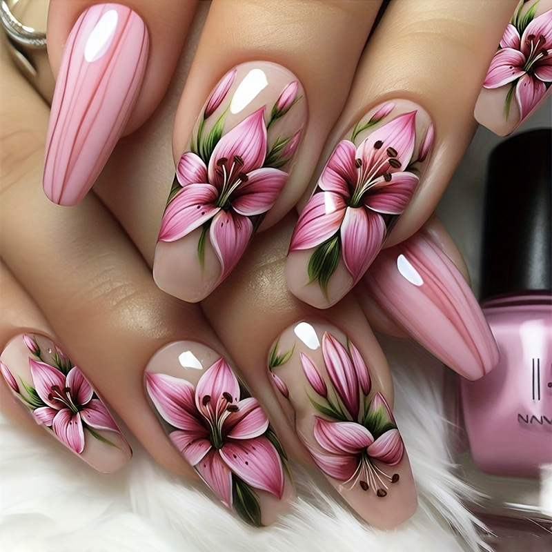 24Pcs Leopard Print Design Fal - Nail Art Leopard recension och pris