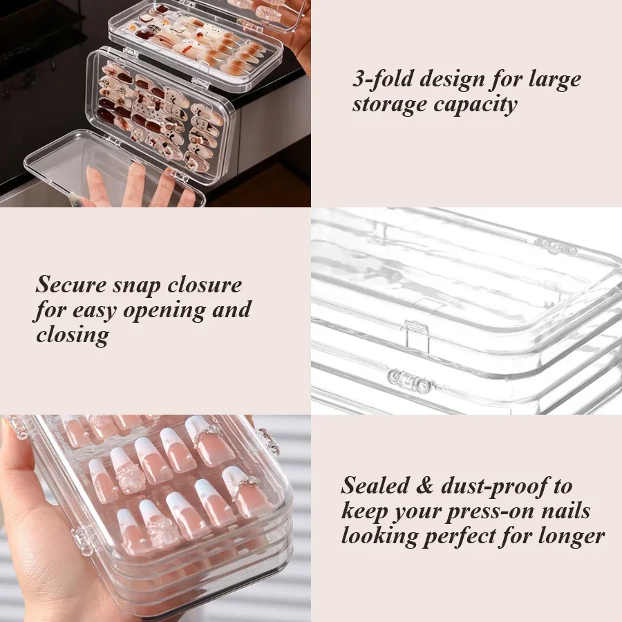 Clear Foldable Press On Nail S - Nail Art Vector recension och pris
