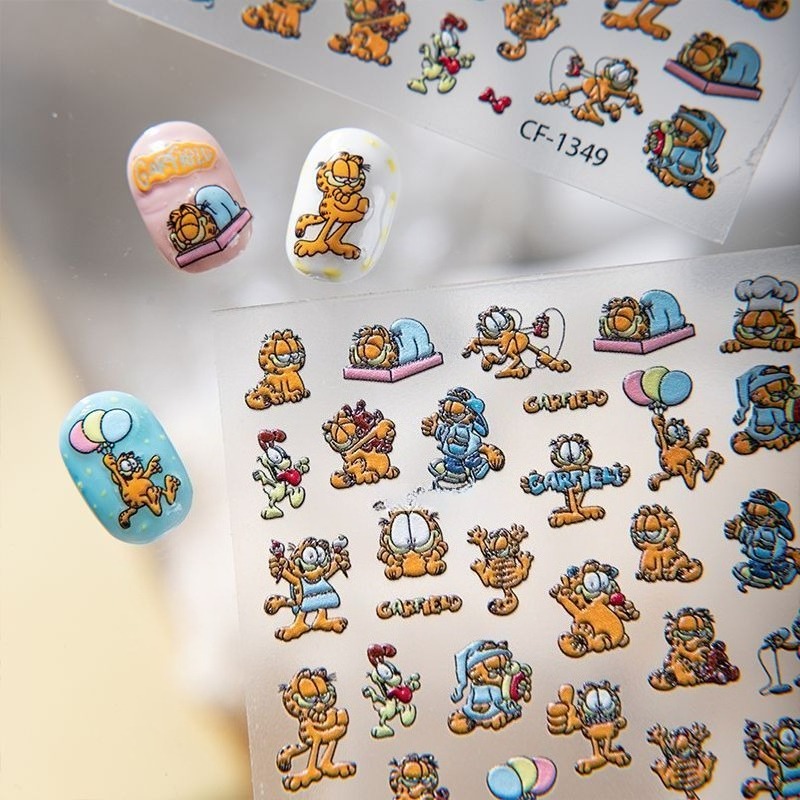New Garfield Nail Art Stickers - Nail Art Quirky recension och pris