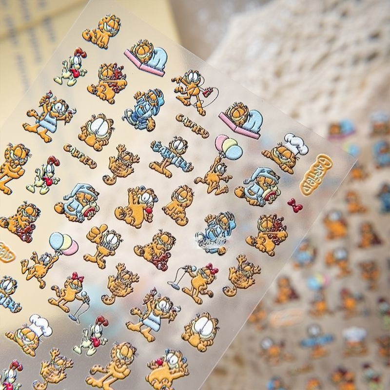 New Garfield Nail Art Stickers - Nail Art Quirky recension och pris