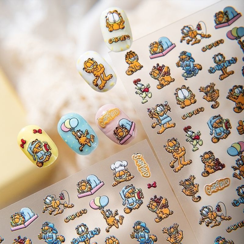 New Garfield Nail Art Stickers - Nail Art Quirky recension och pris
