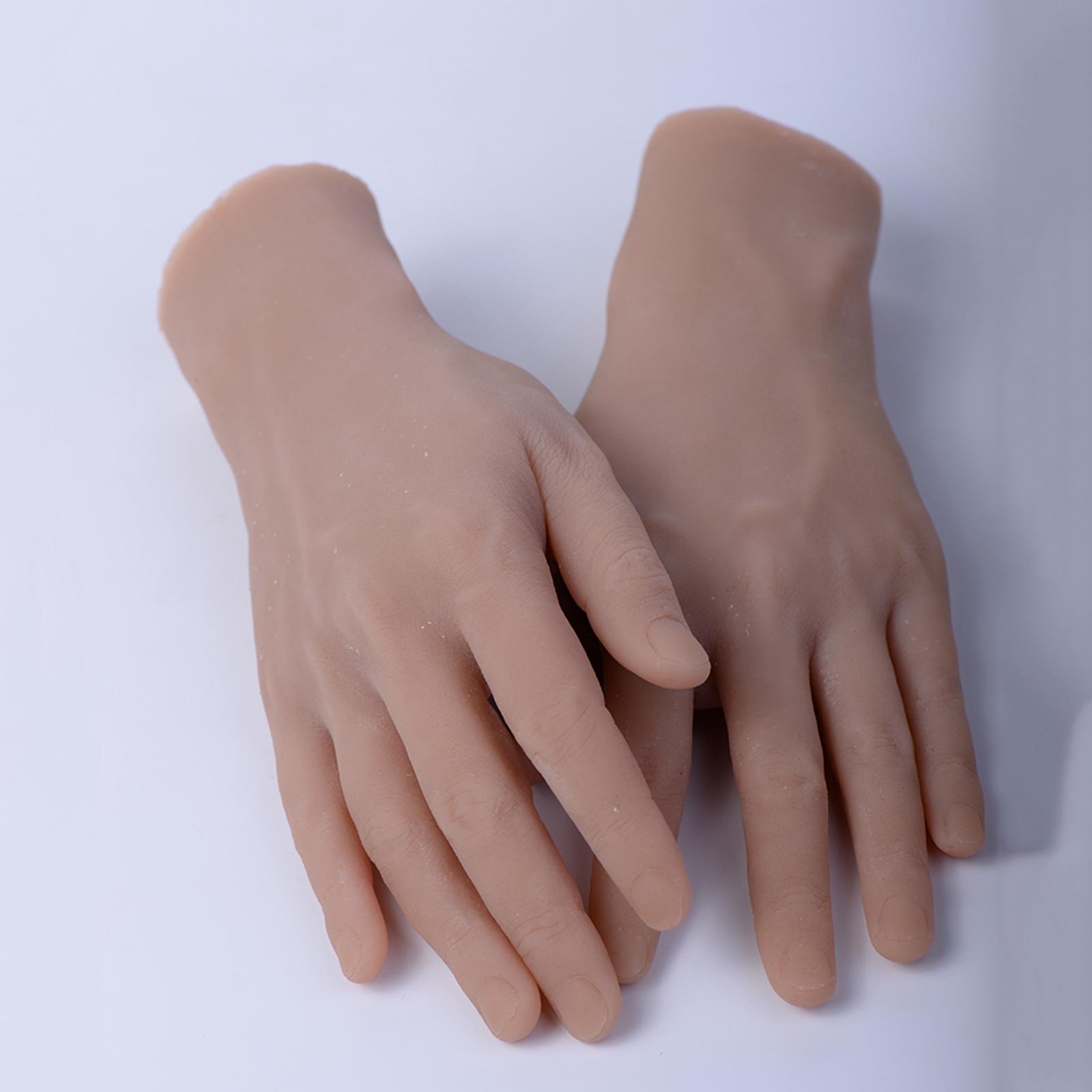Realistic Fake Hands for Men S - Nail Art For Men recension och pris