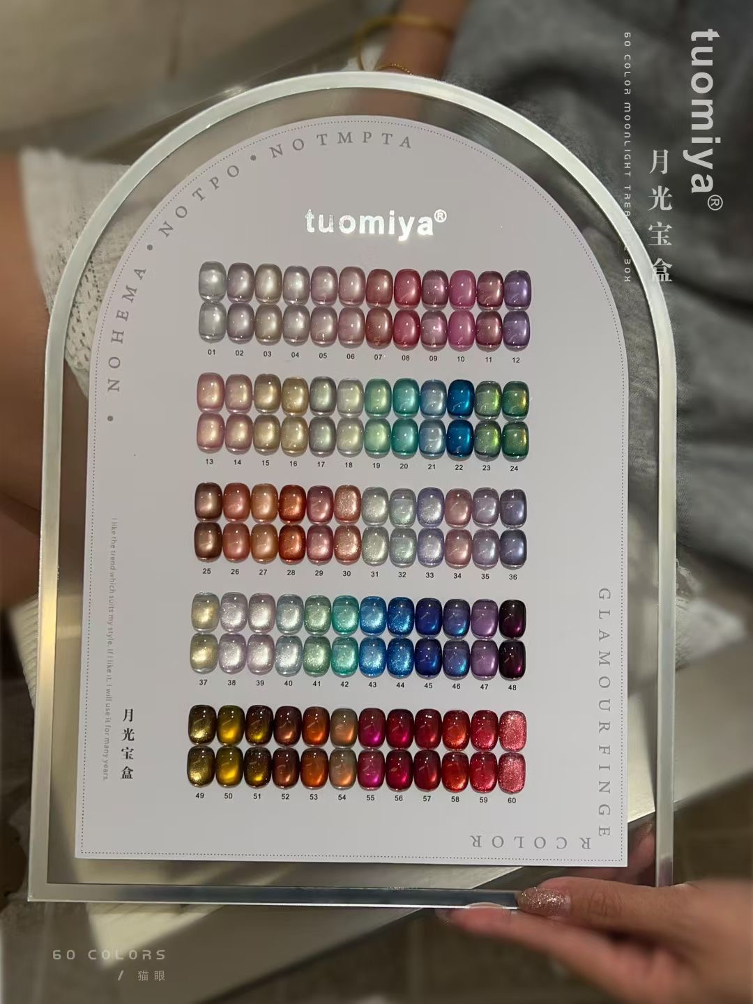 60-color Moonlight Cat Eye nai - Nail Gel Polish Set recension och pris
