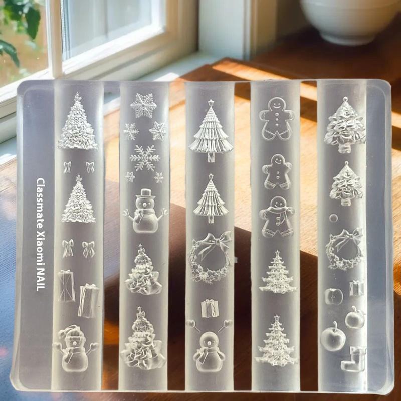 3D Silicone Nail Mold Snowman  - Nail Art For Men recension och pris