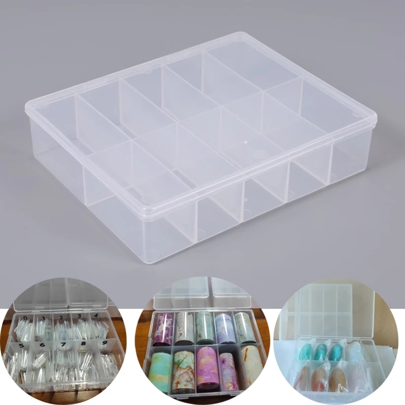 10 Grids Empty Clear Storage B - Nail Art Quirky recension och pris