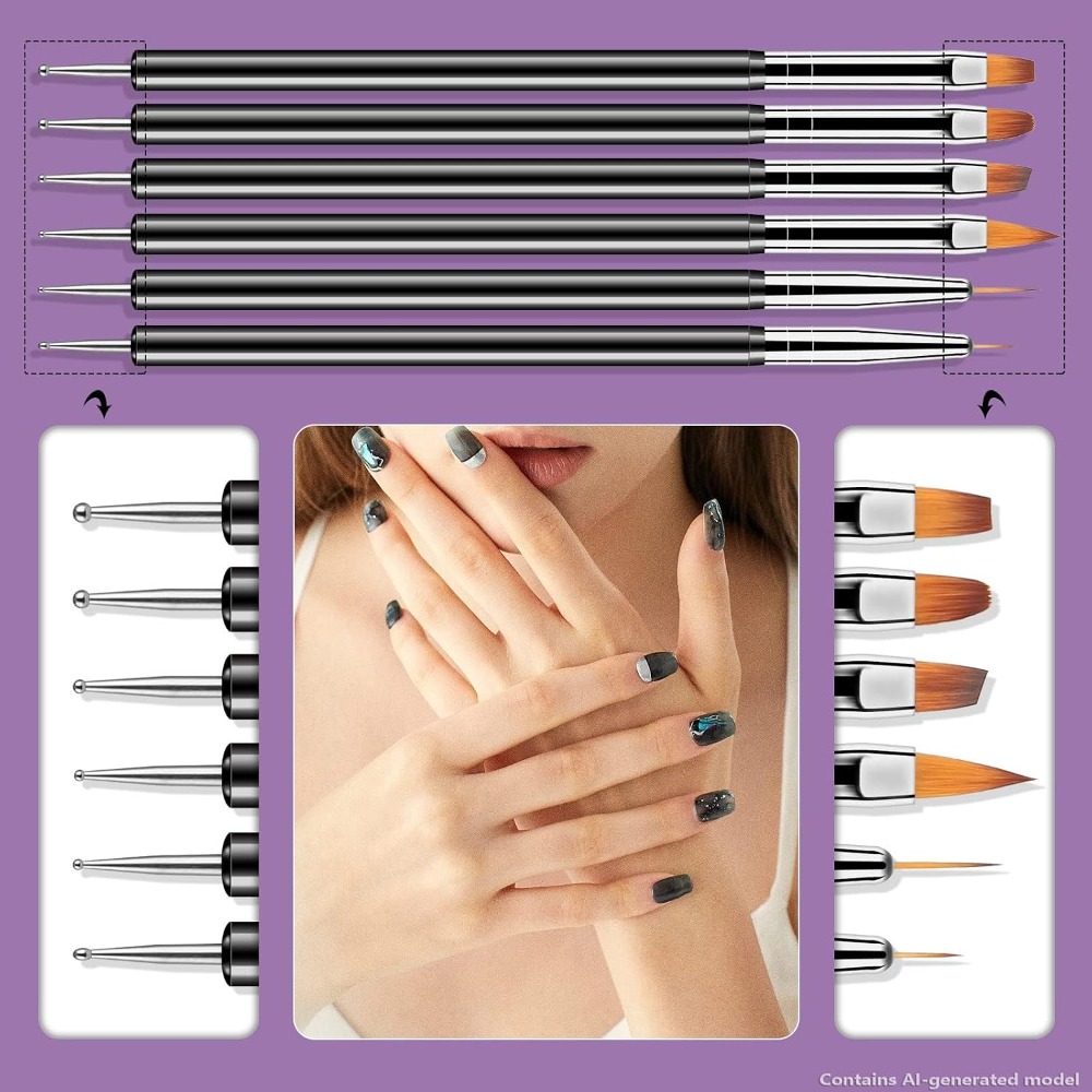 Double Ended Nail Art Dotting  - Nail Gel Polish Set recension och pris