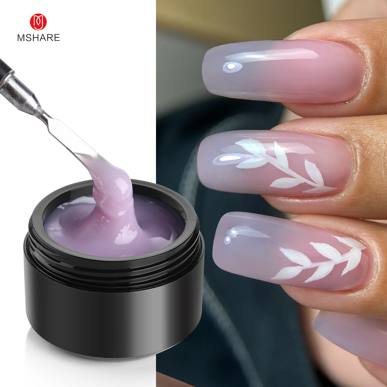 MSHARE Purple Lilac Builder Ex - Nail Art Lilac recension och pris