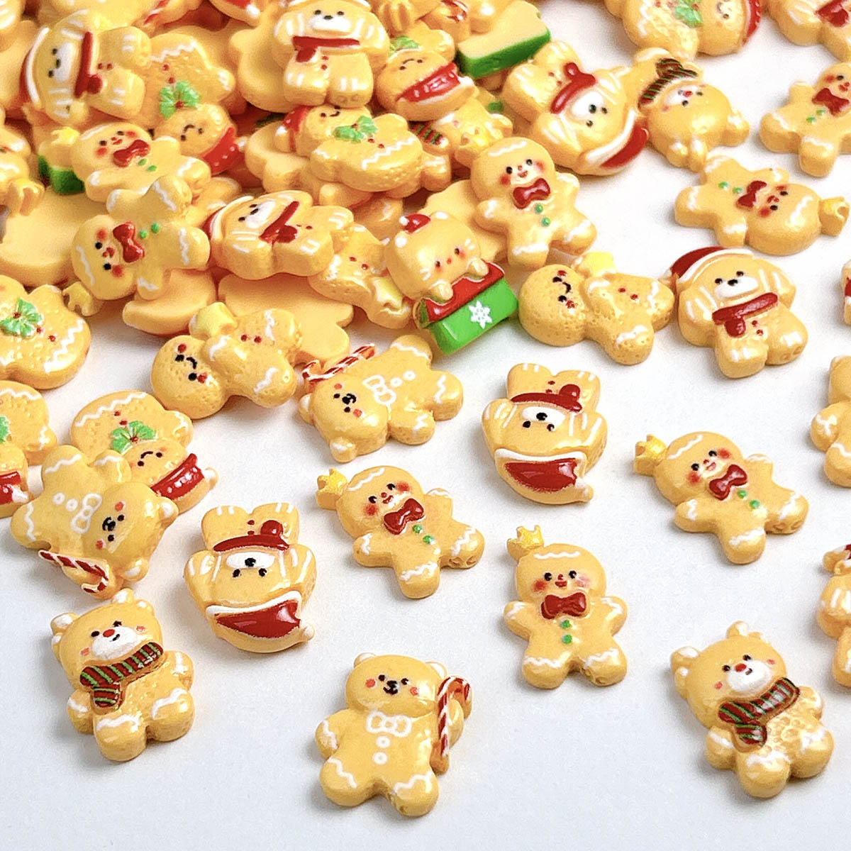20PCS Kawaii Christmas Gingerb - Nail Art For Men recension och pris