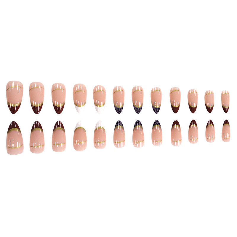 Medium fake nails for women gi - Nail Art Leopard recension och pris