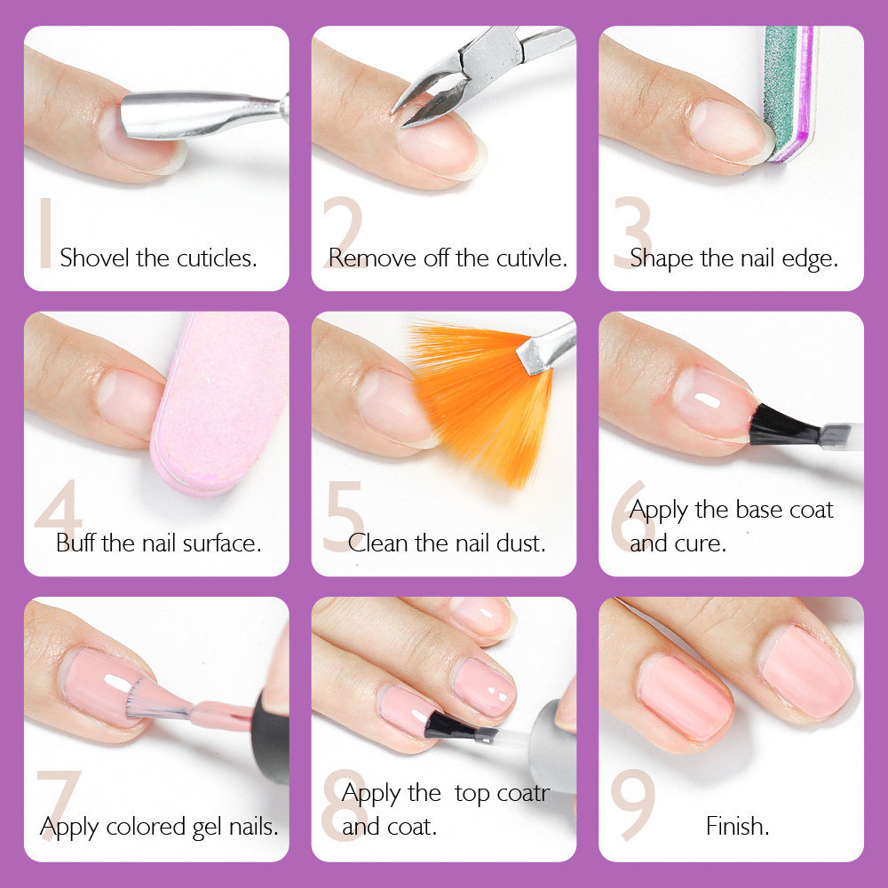 Rainbow Ghini 8ml Purple Serie - Nail Art Lilac recension och pris