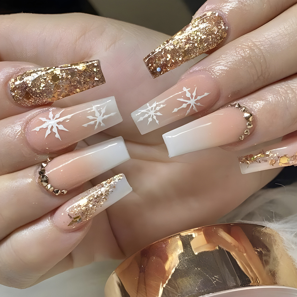 24pcs Flower Press on Nails Ar - Nail Art Quirky recension och pris