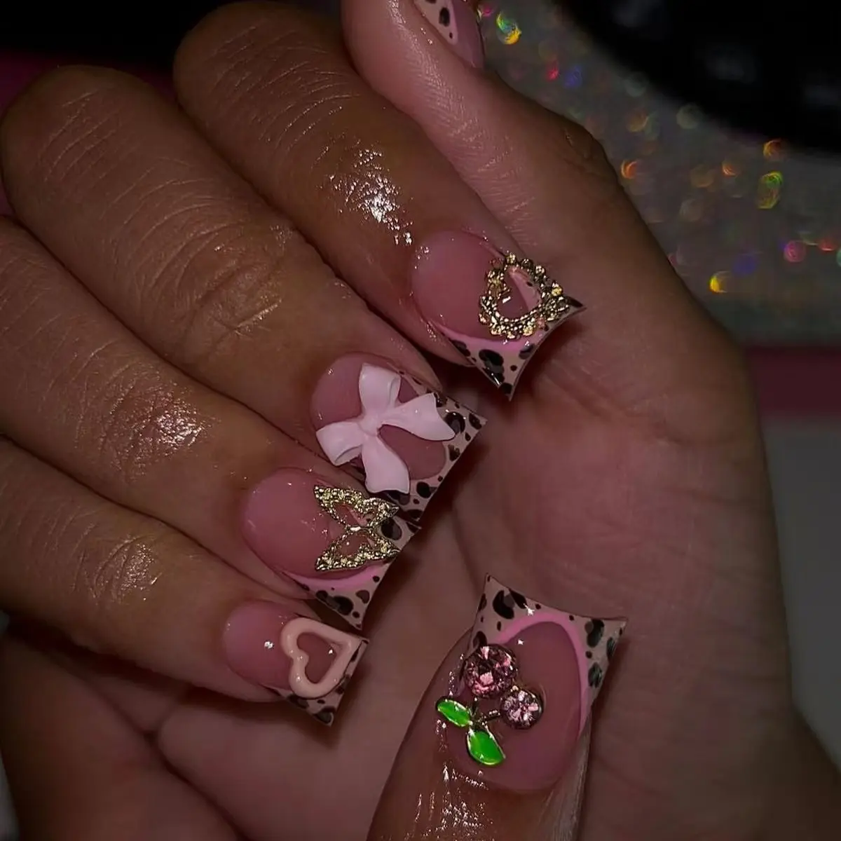 24Pcs Short Duckbill Press On  - Nail Art Leopard recension och pris
